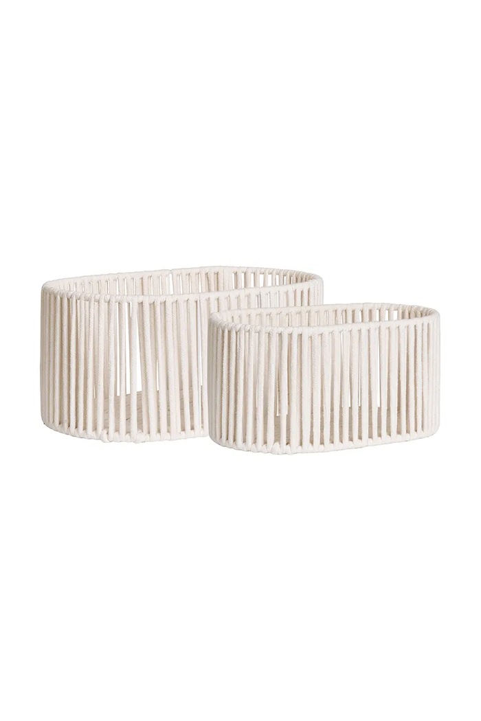 House Nordic set de coșuri de depozitare Arese 2-pack alb 4401560