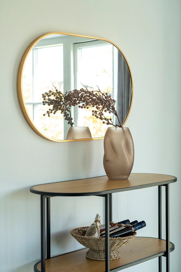 House Nordic lustro ścienne Madrid 4001550 żółty AA00