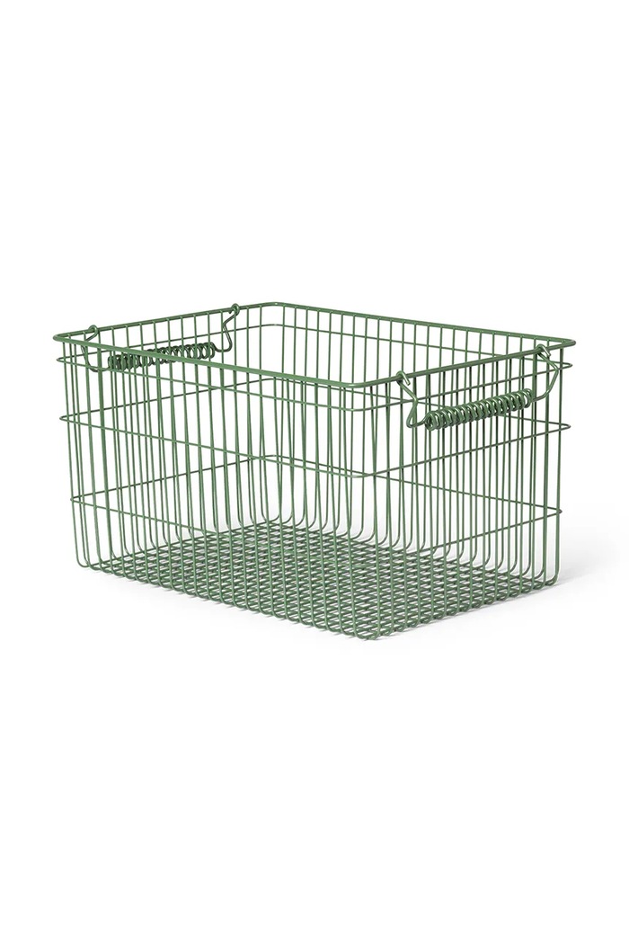 Úložný kôš ferm LIVING Cala 1104269880 zelená AA00