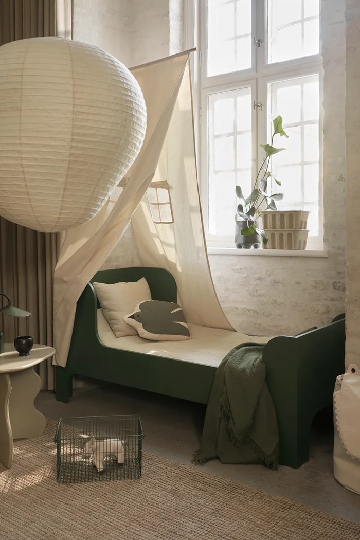 Obývacia izba a spálňa Úložný kôš ferm LIVING Cala 1104269880 zelená