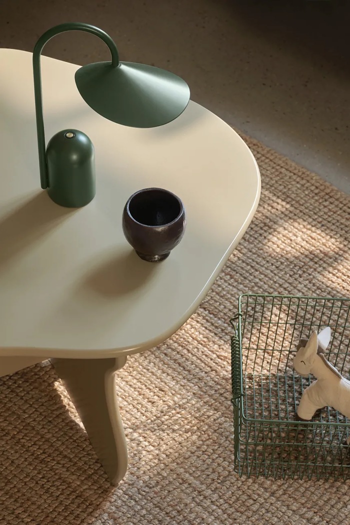 Úložný kôš ferm LIVING Cala zelená 1104269880