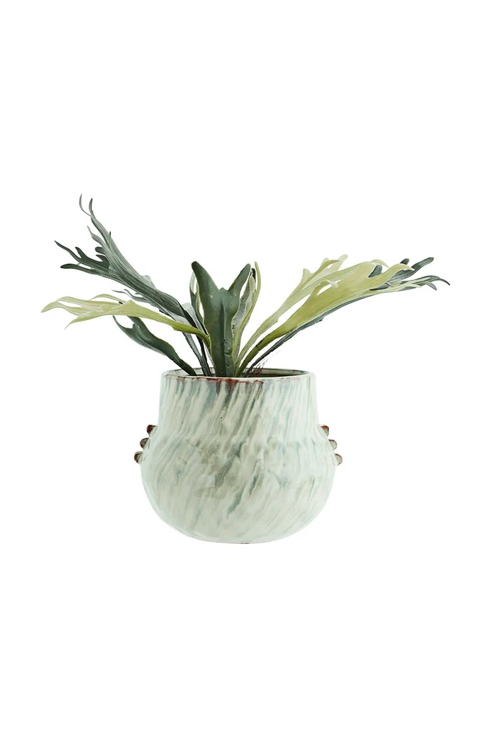 Dekorativní váza Madam Stoltz Stoneware HY23295.21 vícebarevná AA00