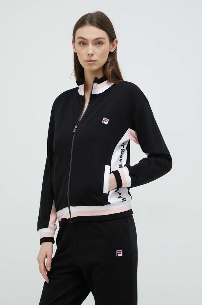 Fila dres lounge bawełniany FPW4097 czarny AA00
