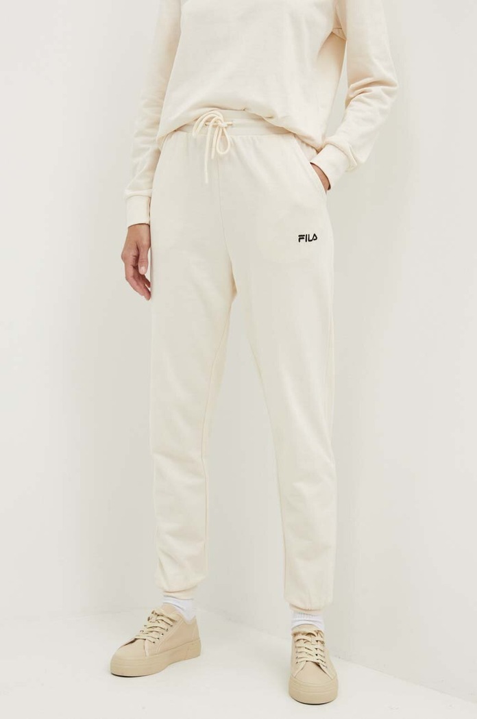 Odzież Fila dres bawełniany FPS4159 beżowy