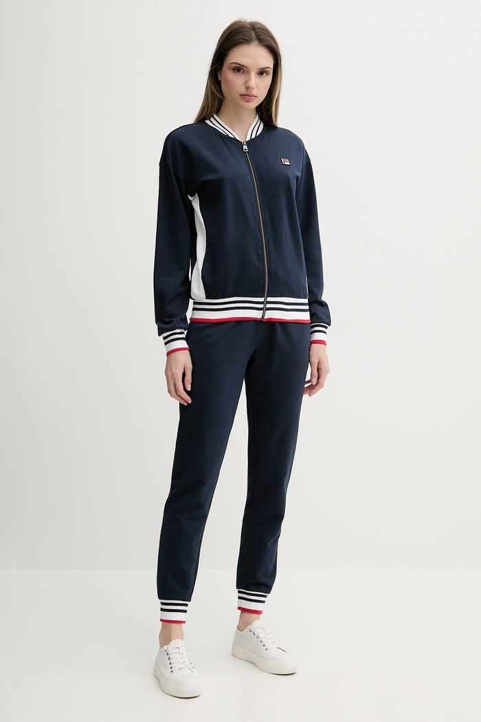 Fila tuta in lana maglia blu navy FPS4197
