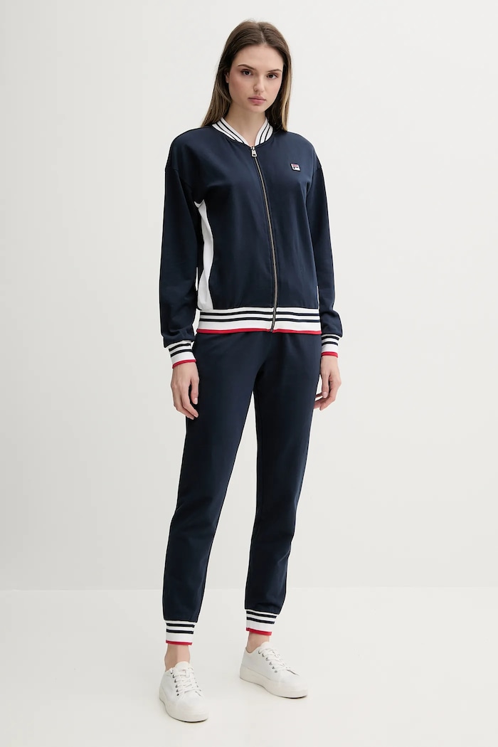 Fila tuta in lana maglia blu navy FPS4197