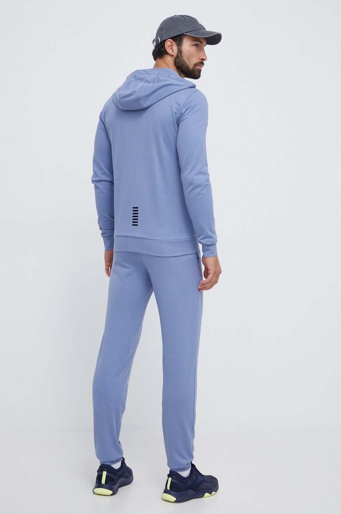EA7 Emporio Armani dres bawełniany 8NPV80.PJ05Z niebieski SS24