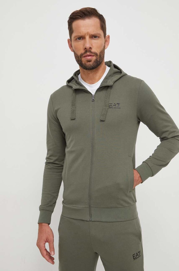 Odzież EA7 Emporio Armani dres bawełniany 8NPV80.PJ05Z zielony