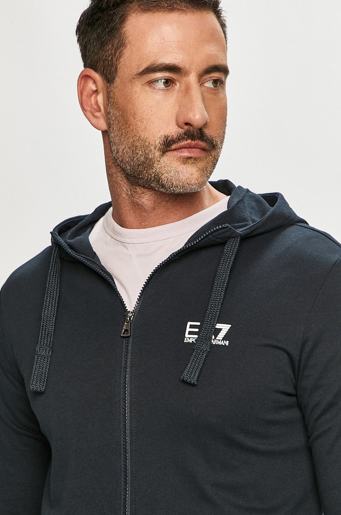 Бавовняний спортивний костюм EA7 Emporio Armani 8NPV80.PJ05Z темно-синій