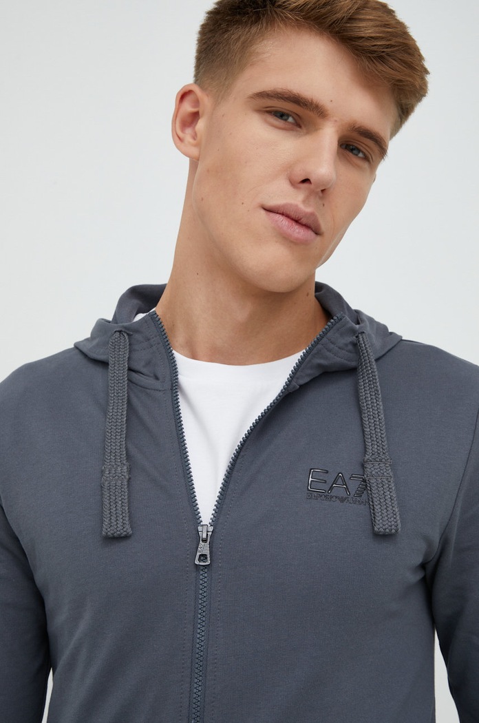 EA7 Emporio Armani dres bawełniany 8NPV80.PJ05Z szary