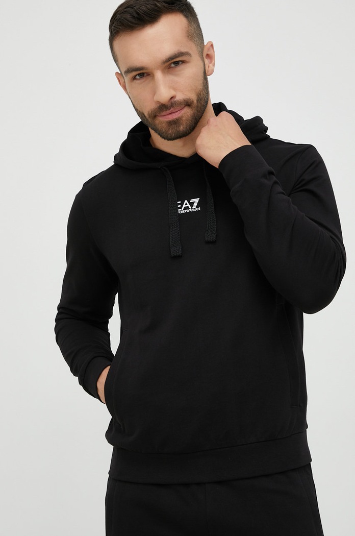 EA7 Emporio Armani dres bawełniany 8NPV81.PJ05Z czarny SS24