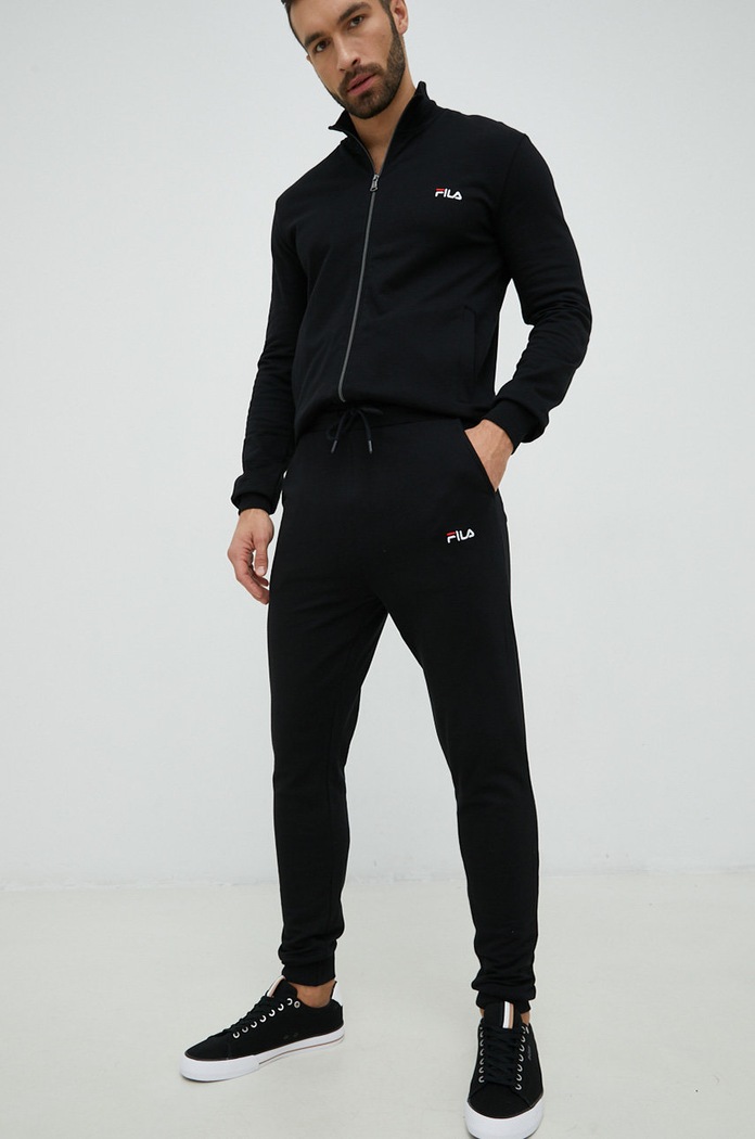 Fila dres lounge bawełniany czarny FPW1105
