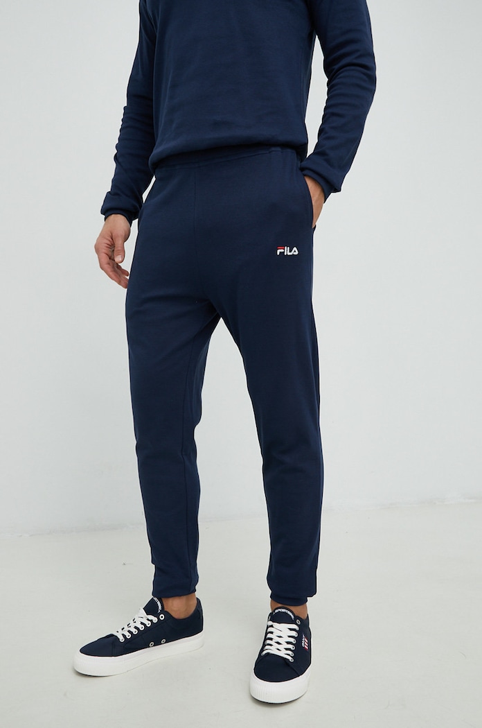 Fila dres lounge bawełniany granatowy FPW1115