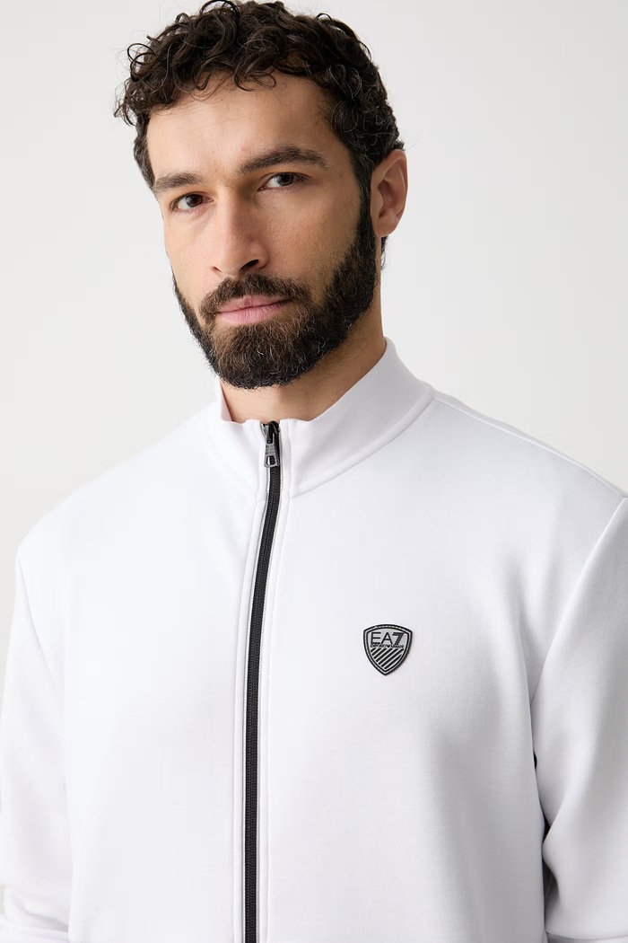 EA7 Emporio Armani compleu de trening pentru bărbați cu vâscoză 8NPV56.PJ4EZ alb