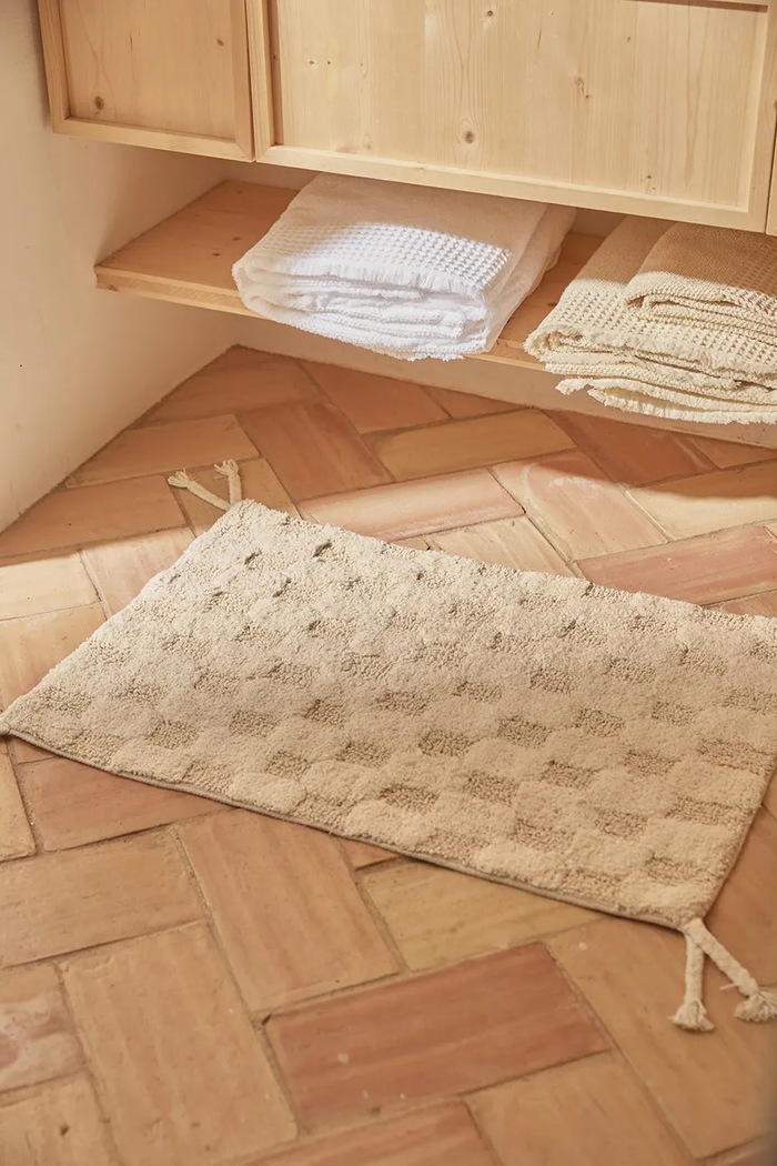 Bagno Calma House tappeto in cotone Oslo OSLO.50.CRU beige