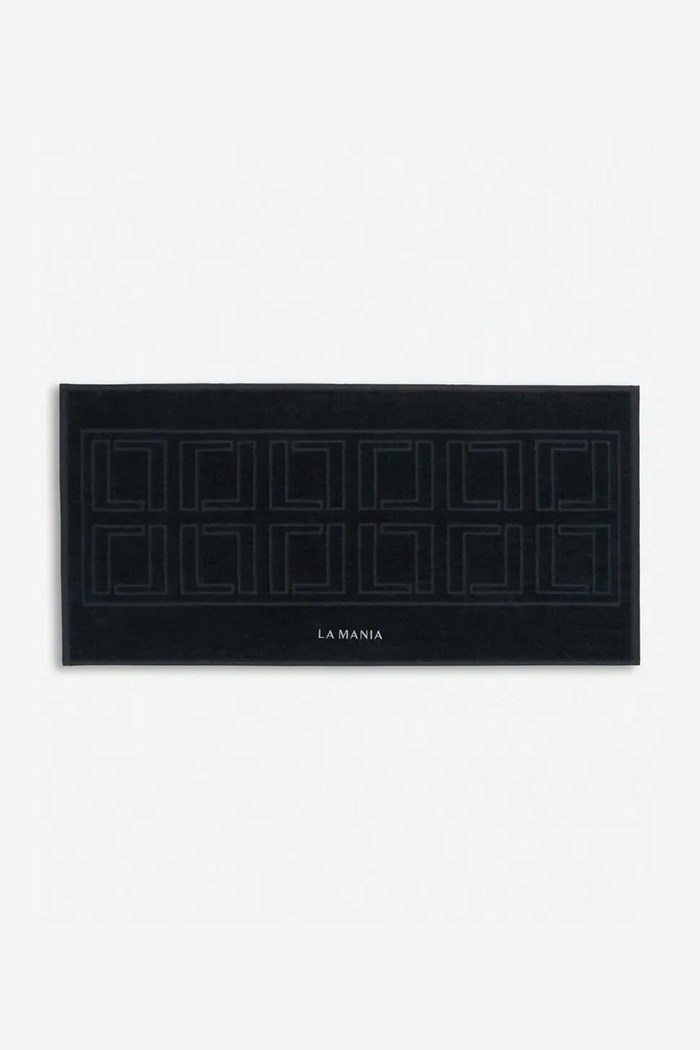 Хлопковый коврик для ванной комнаты La Mania Mono Mania 50 x 100 cm чёрный 5905549421970