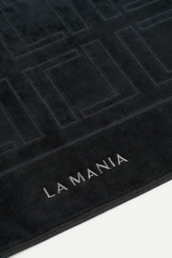 Хлопковый коврик для ванной комнаты La Mania Mono Mania 50 x 100 cm 5905549421970 чёрный AA00