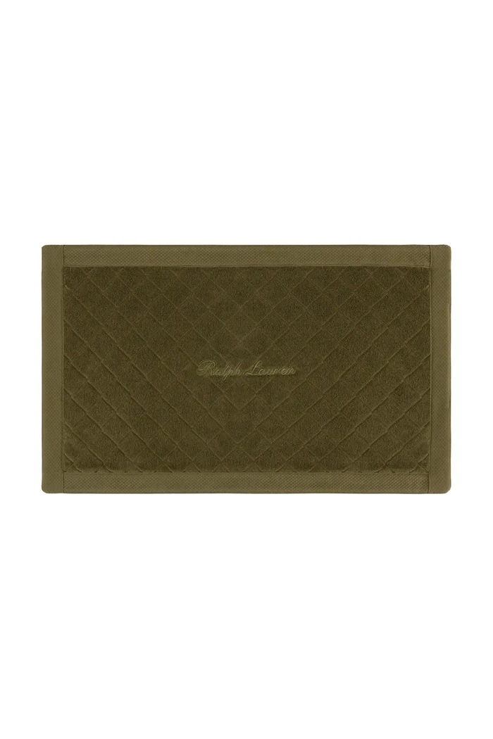 Bavlnený kúpeľňový koberec Ralph Lauren DULANEY Olive 50 x 80 cm zelená 1063007