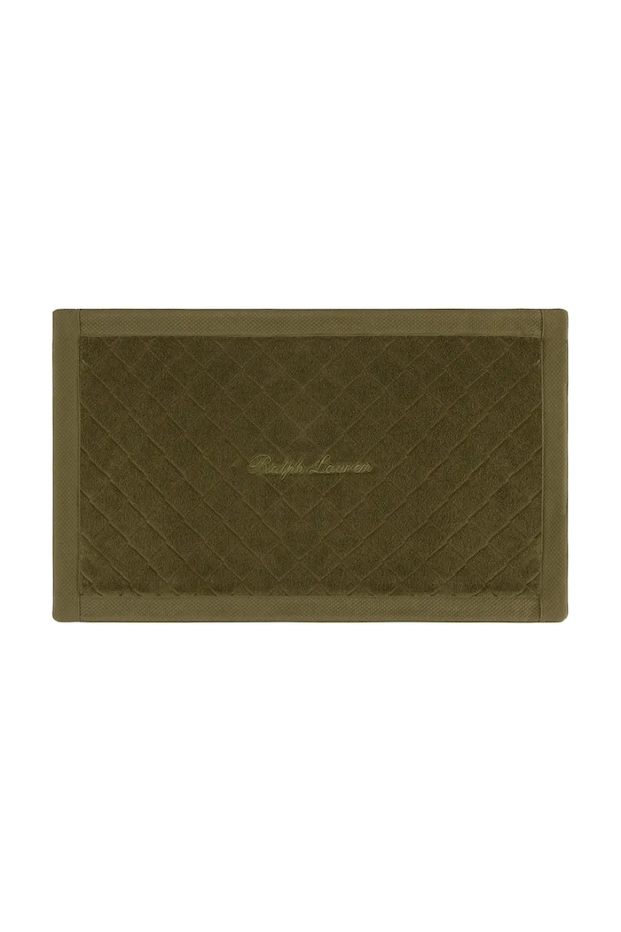 Bavlnený kúpeľňový koberec Ralph Lauren DULANEY Olive 50 x 80 cm zelená 1063007