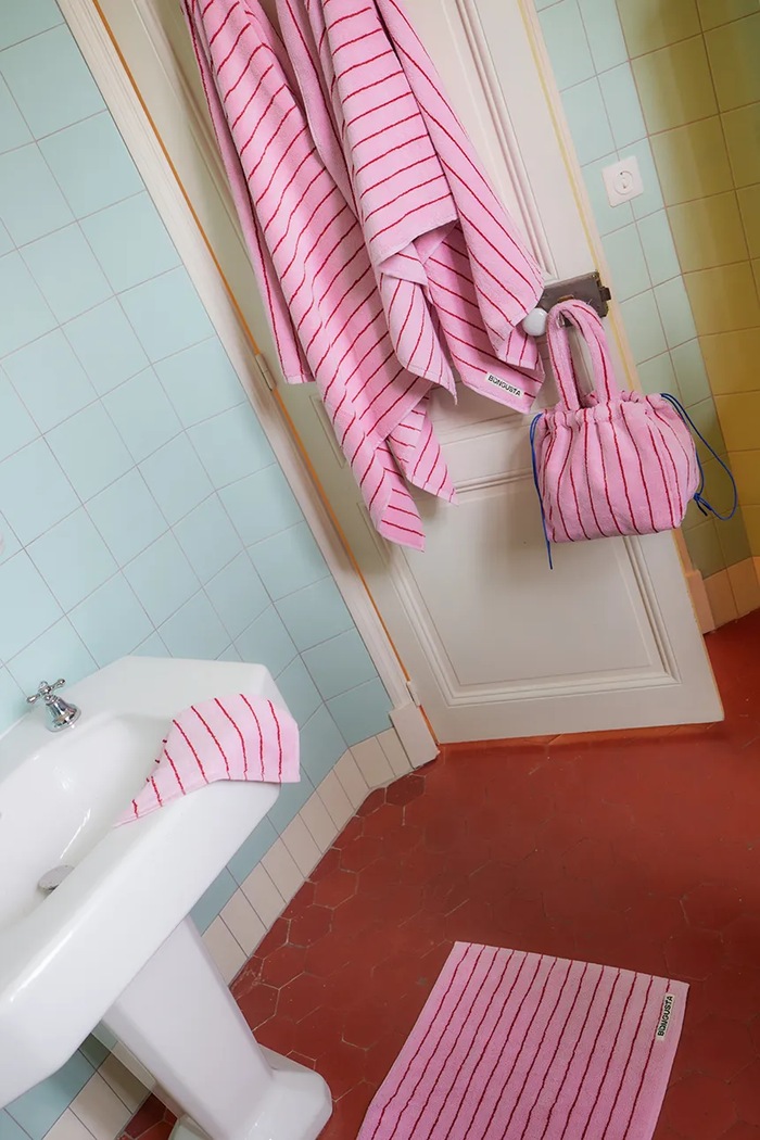 Fürdőszoba Bongusta fürdőszobai pamut szőnyeg 50 x 80 cm BON66.5715648001085 rózsaszín