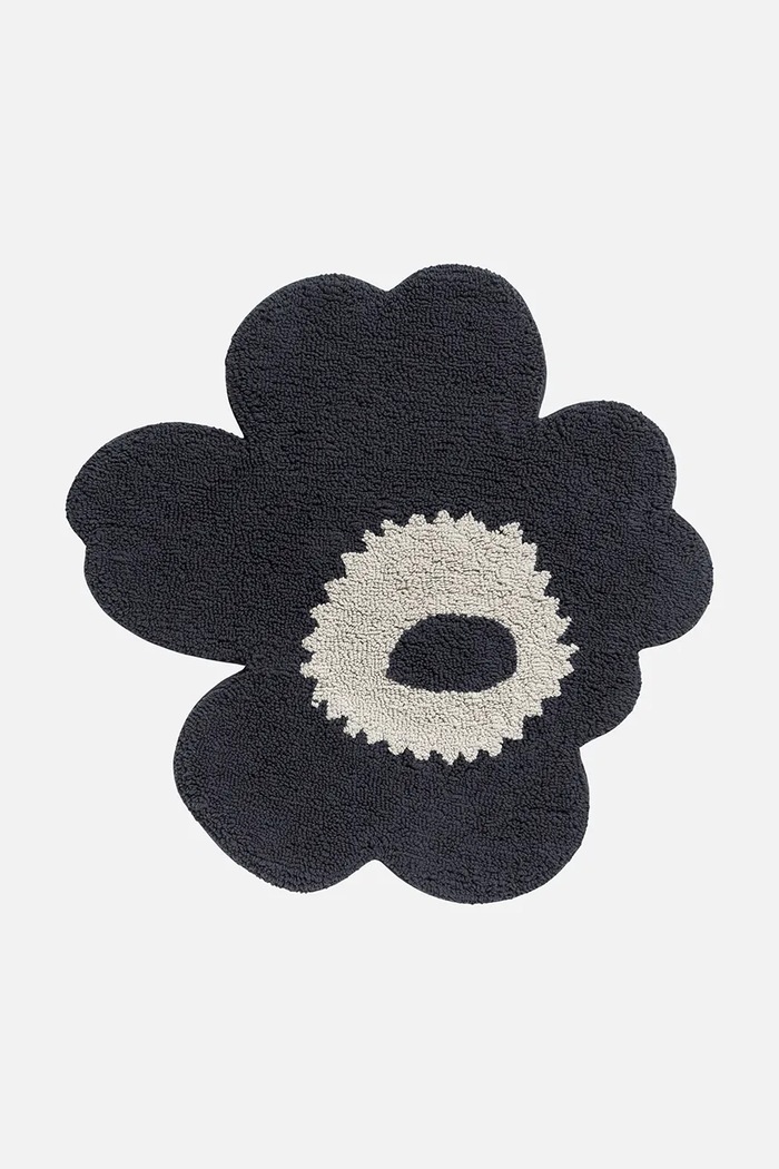 Marimekko dywanik łazienkowy bawełniany 73 x 74 cm czarny 073555.910