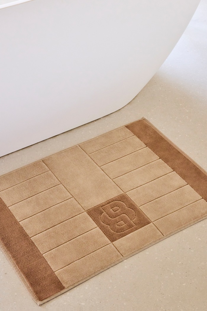 BOSS Tappetto da bagno in cotone DOUBLEB Beige 50 x 70 cm 1072575 beige AA00
