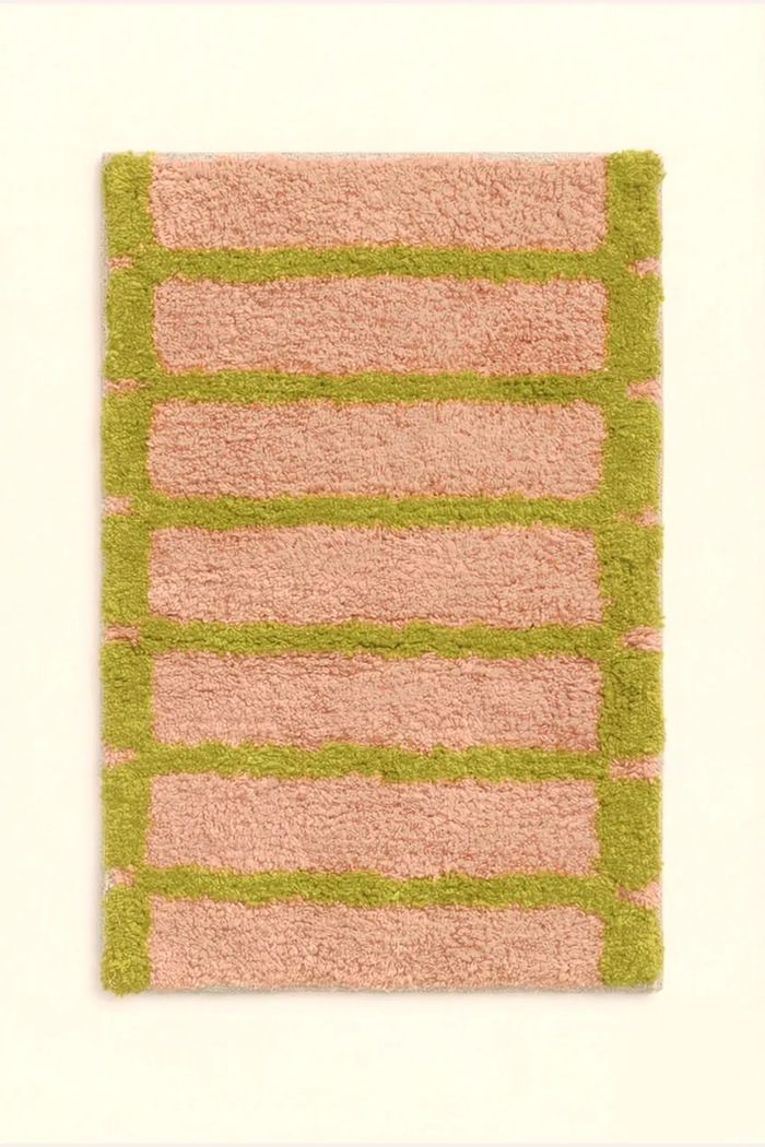 Calma House dywanik łazienkowy bawełniany 50 x 35 cm multicolor SATURNOA35ROS