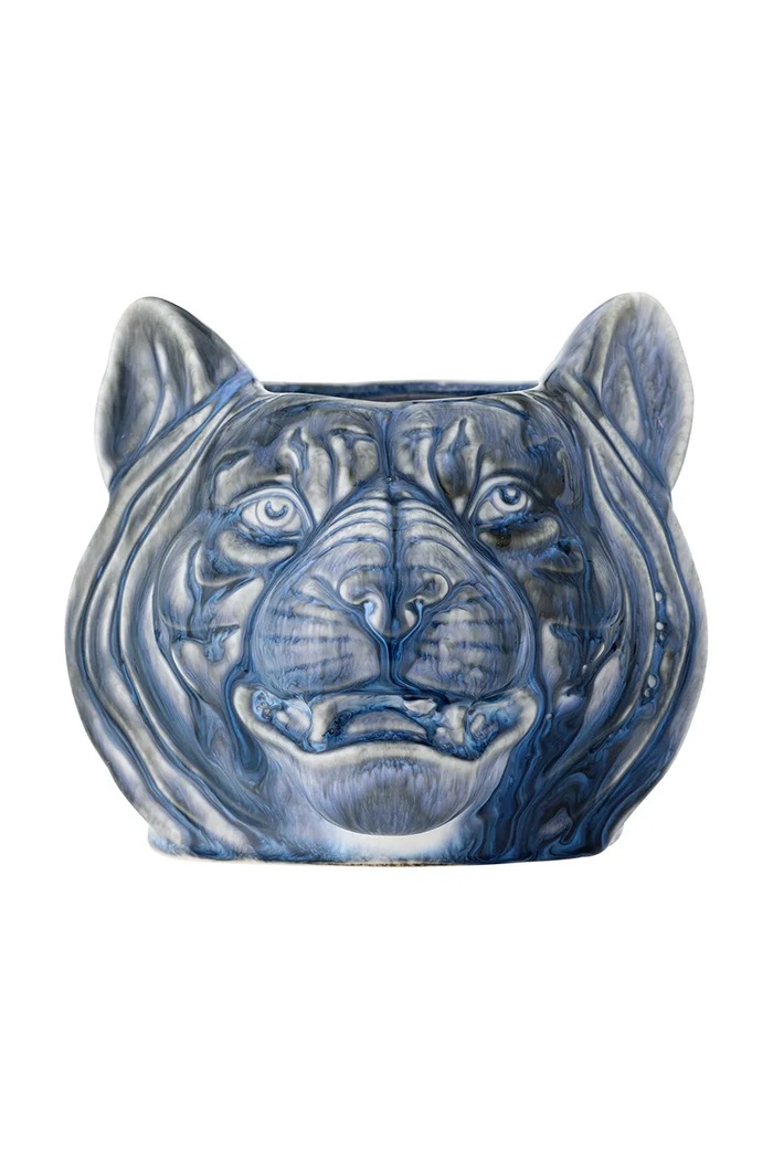 Obal na květináč Bloomingville Abner 17 x 14 cm modrá 82061850