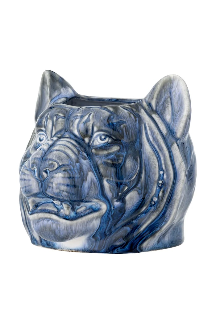 Obal na květináč Bloomingville Abner 17 x 14 cm 82061850 modrá AA00