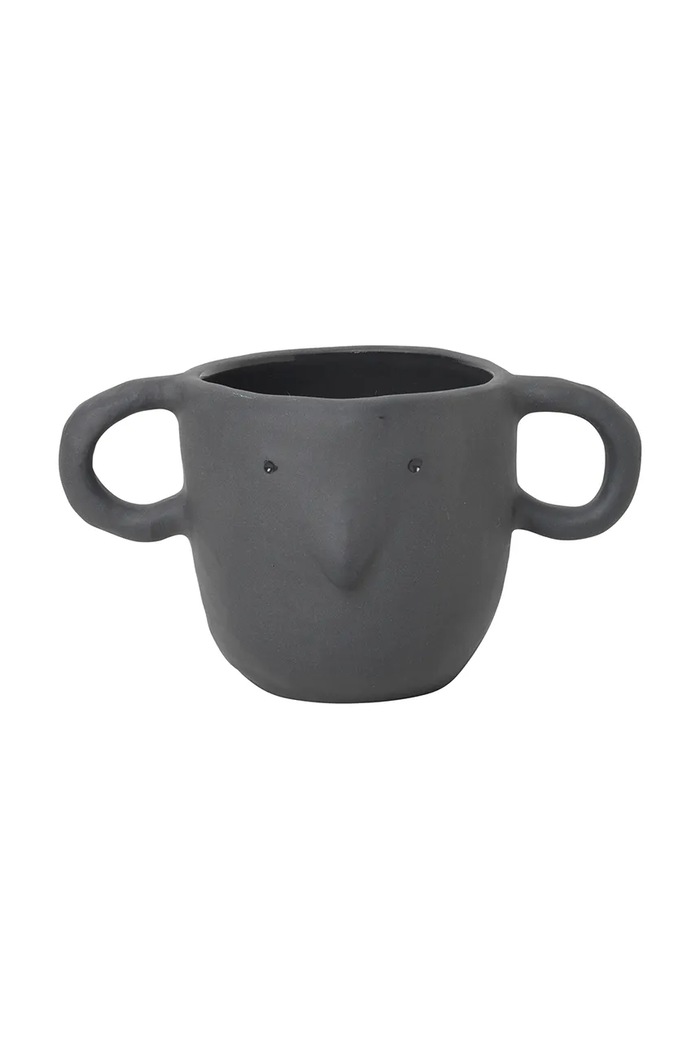 Obal na květináč ferm LIVING Mus Plant Pot S/16 x 9 cm šedá 100099104