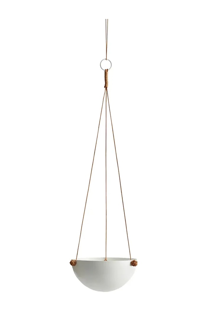 Závěsný květináč OYOY Pif Paf Puf 20 x 61 cm bílá 110021