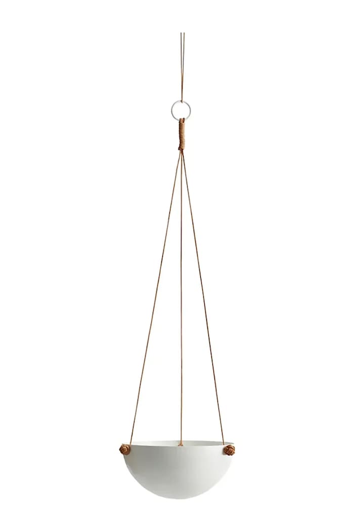 Závěsný květináč OYOY Pif Paf Puf 20 x 61 cm bílá 110021