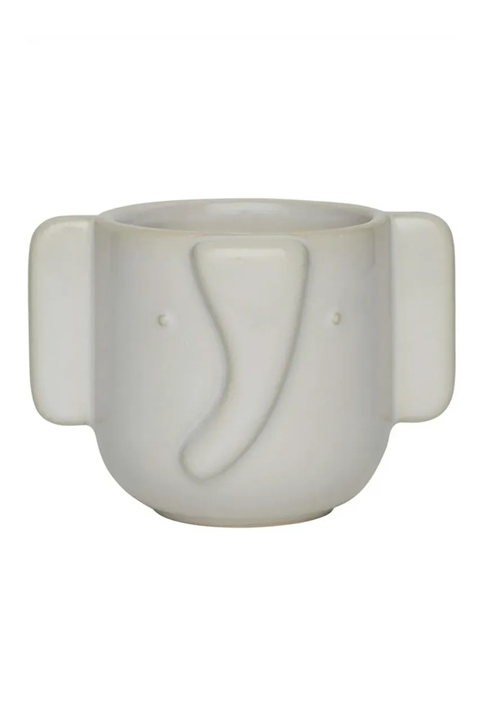 Kvetináč OYOY Elephant 13 x 9,6 cm béžová M107534