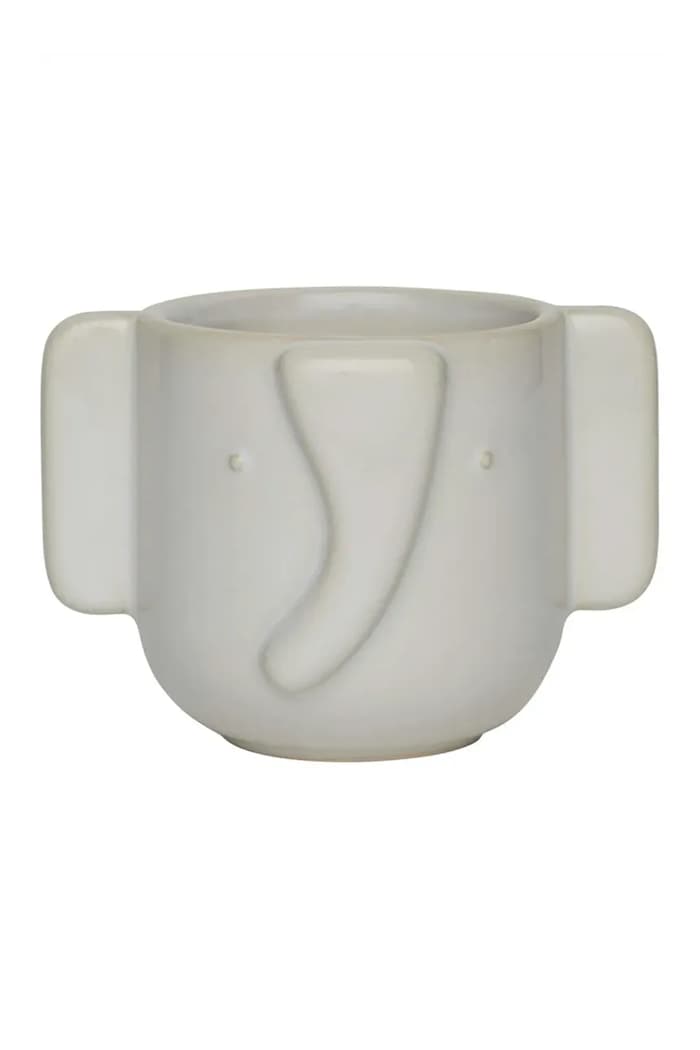 Kvetináč OYOY Elephant 13 x 9,6 cm béžová M107534