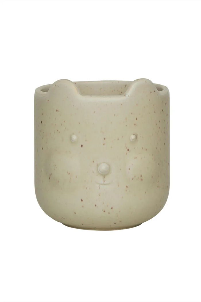 Obal na květináč OYOY Bear 9,5 x 9 cm béžová M107535