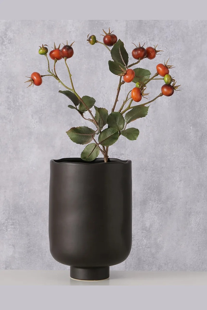 Living și dormitor Boltze Mască de ghiveci 20 cm 2055947 negru