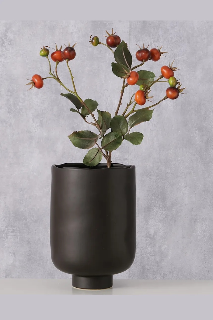 Living și dormitor Boltze Mască de ghiveci 20 cm 2055947 negru