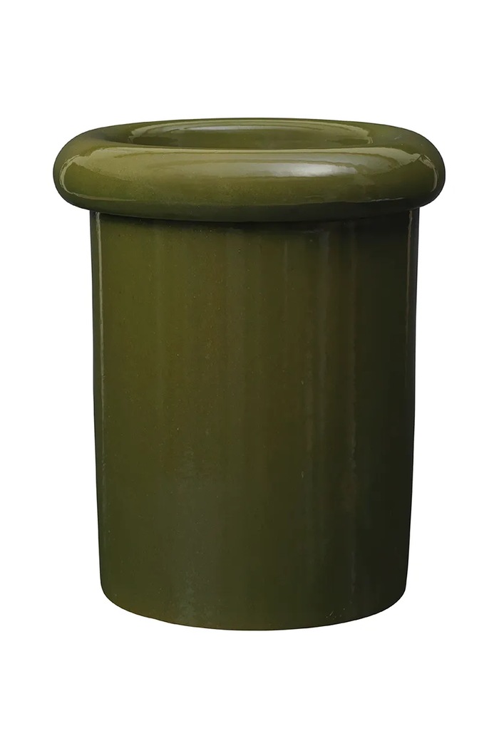 Květináč ferm LIVING Rollo 31 x 36 cm zelená 1104270647