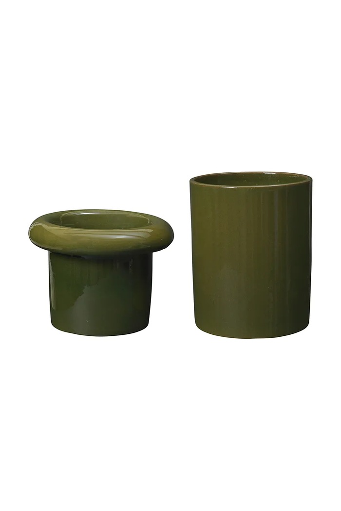 Květináč ferm LIVING Rollo 31 x 36 cm 1104270647 zelená AA00