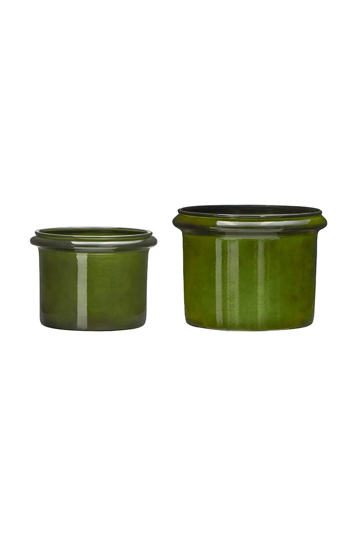 House Doctor mască de ghiveci HDHoop 14 / 18 cm 2-pack verde 900001312