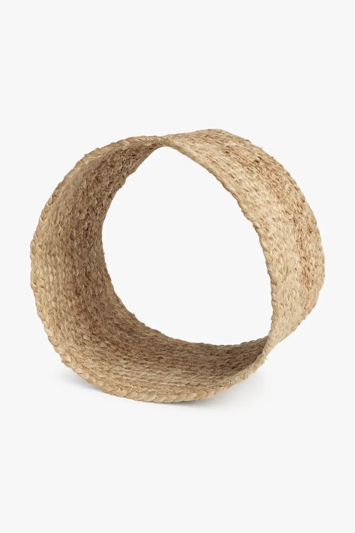 Dnevna soba in spalnica Calma House okrasni lonec dekorativni iz jute 32 x 20 cm URAL.32.NAT bež
