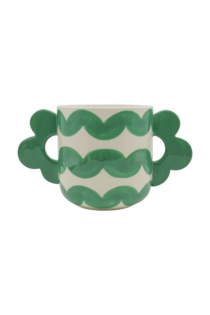Qué Rico obal kvetináča z dolomitu 26,5 x 14,5 x 15 cm zelená 148.01569