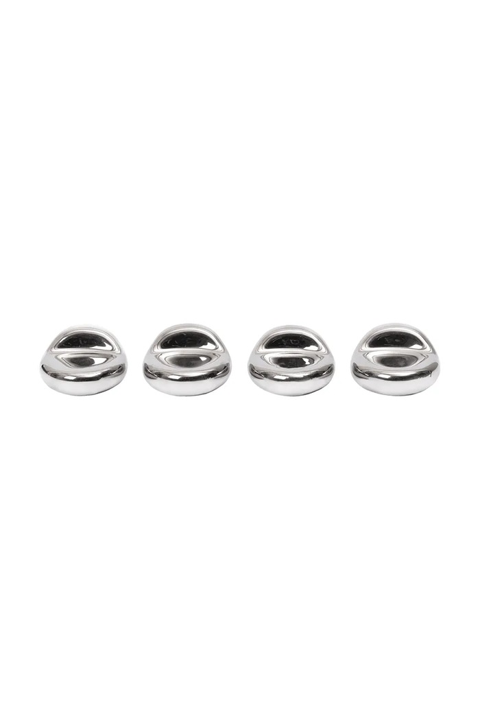 Ferm Living nogice za saksiju od kamenine 2,7 x 5 x 5,5 cm srebrna 1104272482