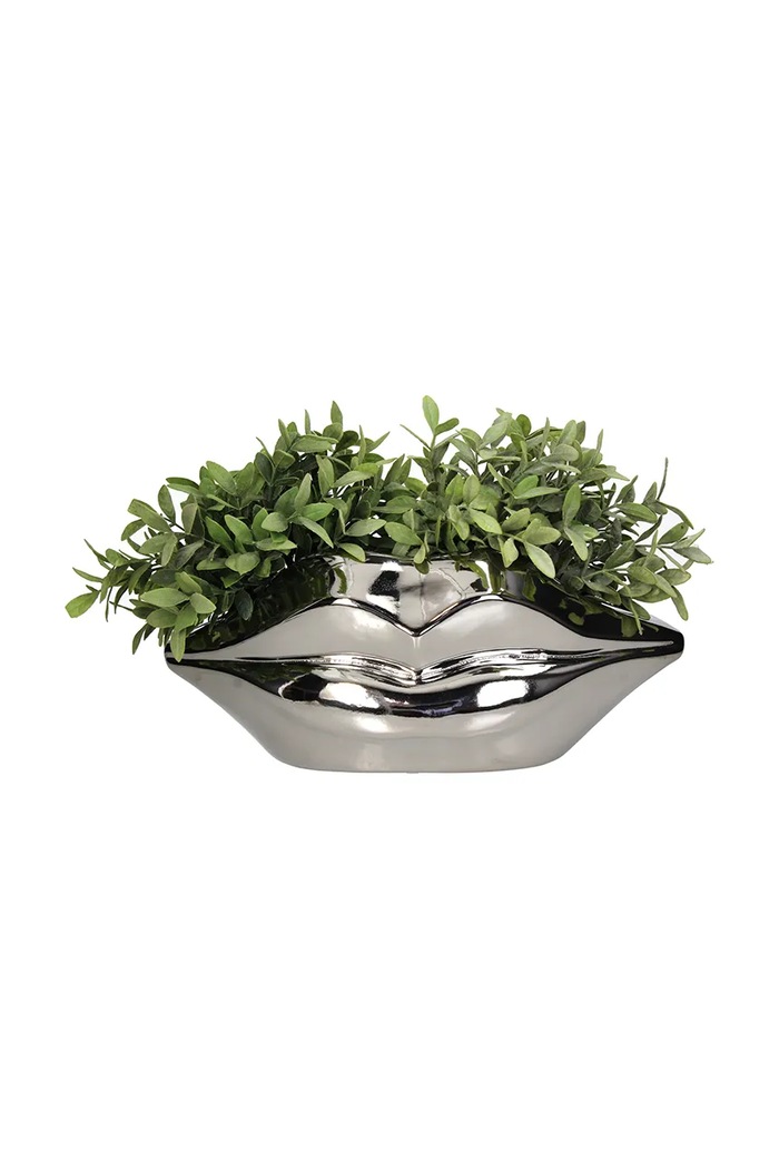 Inne mască pentru ghiveci decorativă din gresie 42 x 18,5 cm KAL.4123 gri AA00