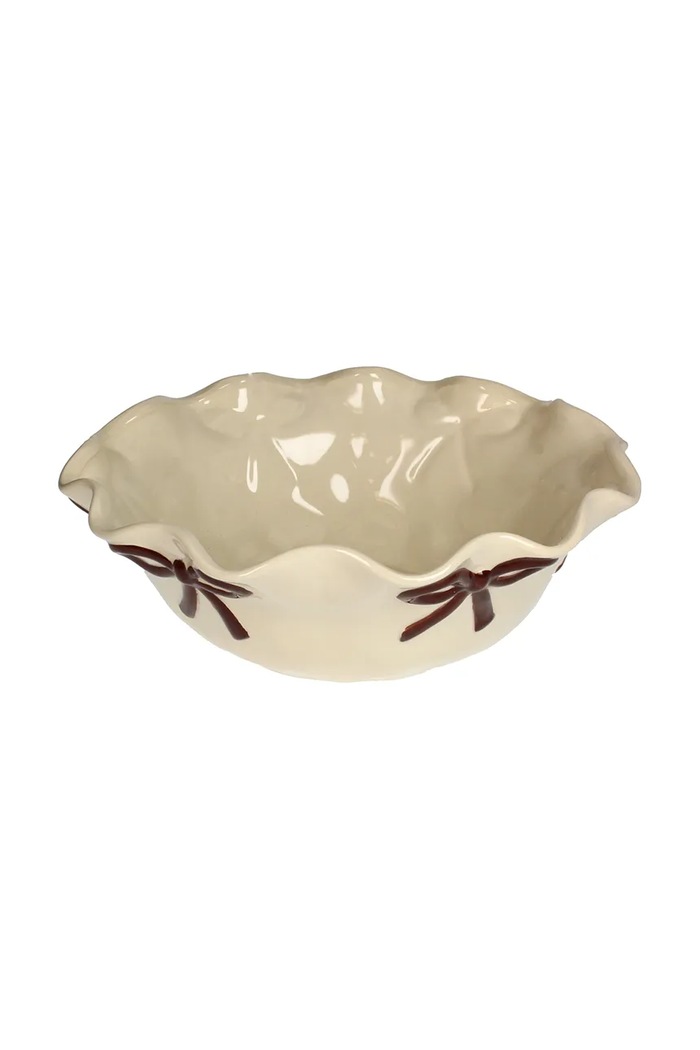Inne mască pentru ghiveci decorativă din gresie 30 x 11 cm bej KAL.7590