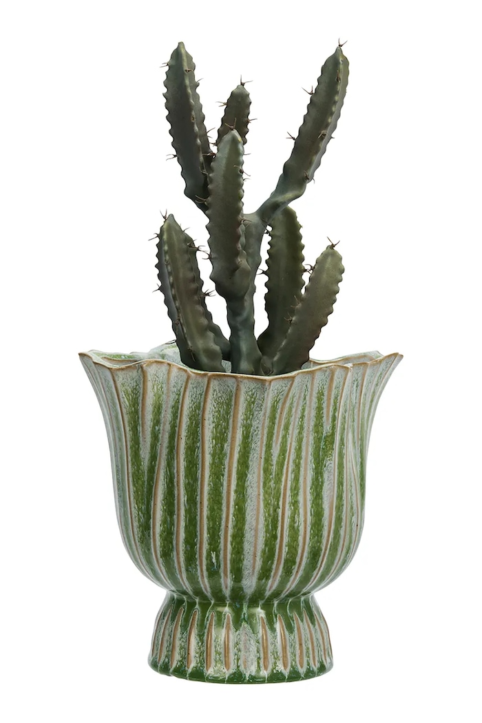 Madam Stoltz mască pentru ghiveci decorativă din gresie 20 x 19 cm HY25401.20 multicolor AA00