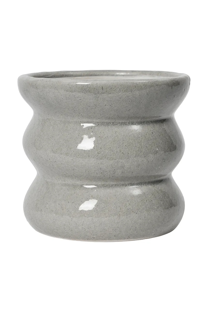 Broste Copenhagen doniczka z kamionki 17,5 x 16 cm szary 14580133