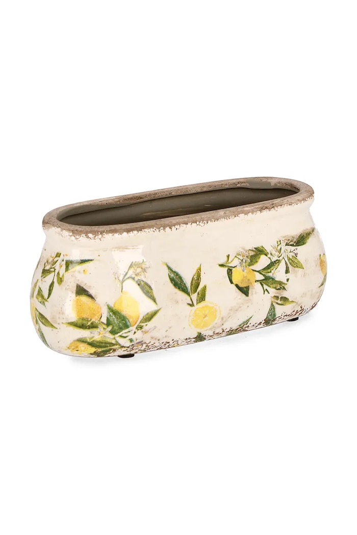 Bizzotto mască pentru ghiveci din porțelan 23,5 x 10,5 x 9 cm multicolor 143127