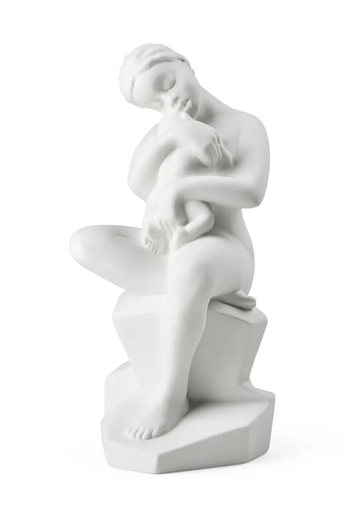 Dekorativna figura Kähler Moments Beginings 693545 bela AA00