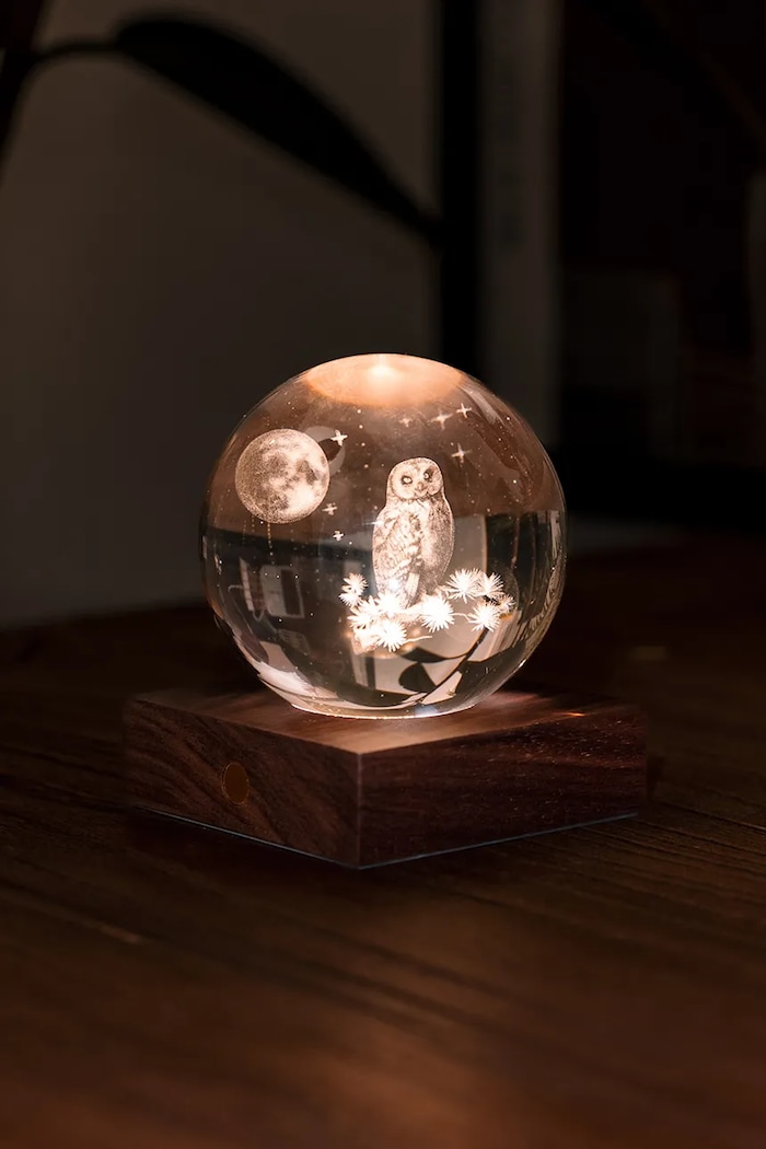 Salotto e camera Gingko Design lampada led wireless Amber Crystal Light G025OW multicolore